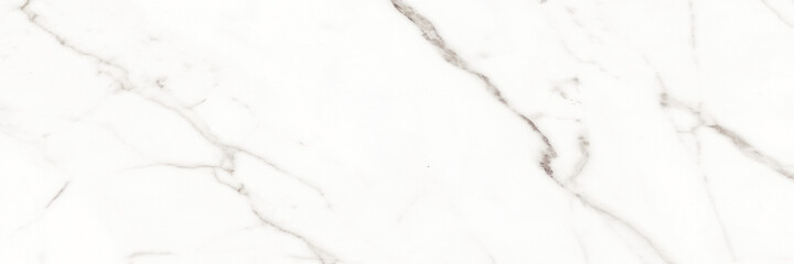 White marble texture background banner top view. Tiles natural stone floor with high resolution. Luxury abstract patterns. Marbling design for banner, wallpaper, packaging design template