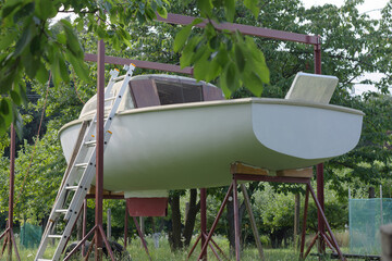 Sailboat complete restoration with painting