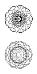 ornamental round ornament mandala art Tattoo ink meditation colorbook relax mandala 
