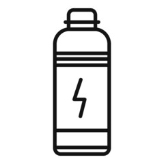 Product protein icon outline vector. Sport container