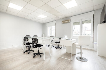 Room prepared as a meeting room or study room