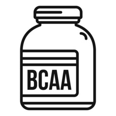 Workout protein bar icon outline vector. Sport supplement