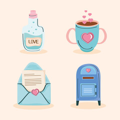 love doodle four icons