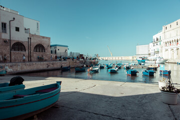 port in small italian city