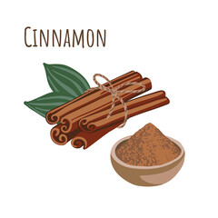 Cinnamon seasoning. Spice for cooking