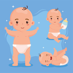 three little babies characters