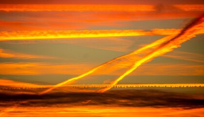 Sunset Sun Sky Heaven © Piotr