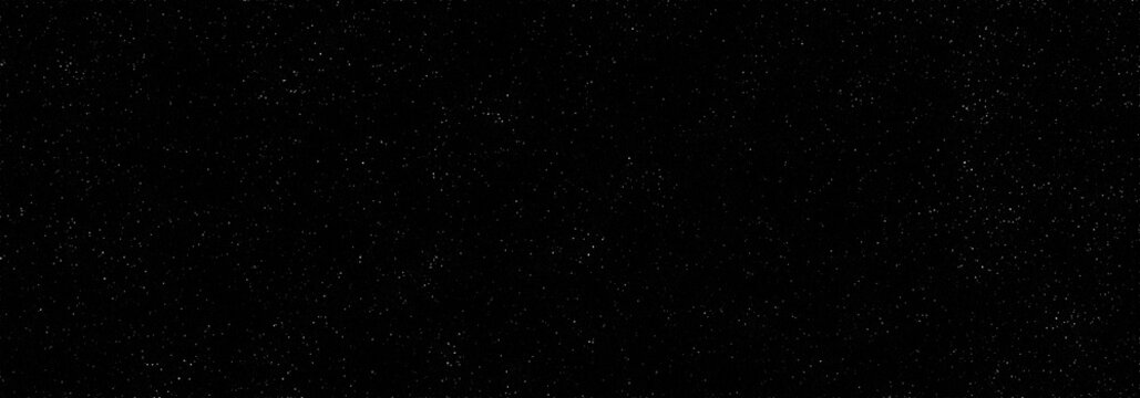 Black and white image of the night starry sky