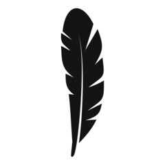 Light feather icon simple vector. Ink pen