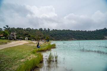 Natural tourist attraction area Talaga Bodas Garut Indonesia.