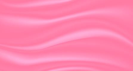 Vector of pink silk fabric background. Background drapery delicate pink silk and feathers. Vector illustration