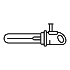 Hand electric saw icon outline vector. Power chain