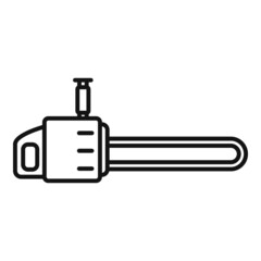 Cut electric saw icon outline vector. Chainsaw tool