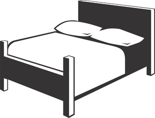 illustration of a bed