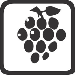 black and white grapes.