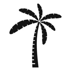 Paradise palm icon simple vector. Coconut tree