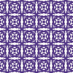 Medallion seamless pattern. Purple symmetrical