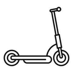 Escooter icon outline vector. Electric scooter © anatolir