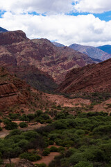 landscape of a valley with big mountains