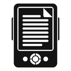 Electronic book icon simple vector. Digital education