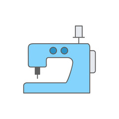 sewing machine Icon in color icon, isolated on white background 