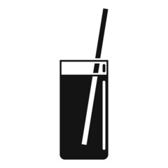 Fresh drink icon simple vector. Juice glass