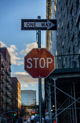 city street sign