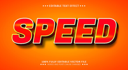 Speed 3d Text Style - Editable Text Effect