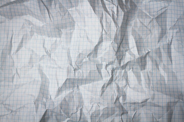 White sheet of paper. White textured sheet. Old paper top view. Grunge texture.