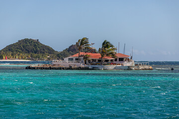 Saint Vincent and the Grenadines, Union Island, Palm Island view
