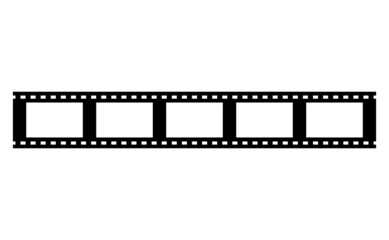 Movie film strip roll seamless frame
