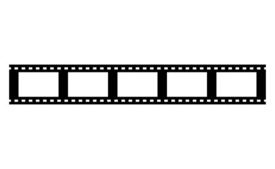 Movie film strip roll seamless frame