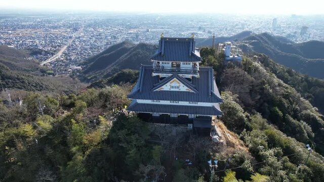 岐阜城空撮