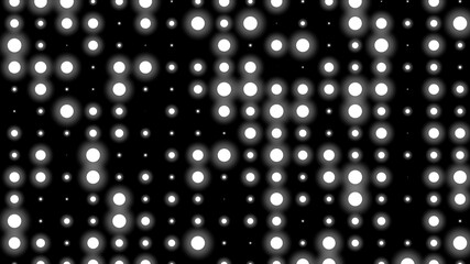 Dot white black pattern gradient texture background. Abstract  technology big data digital background. 3d rendering.