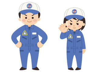 宇宙飛行士の男女