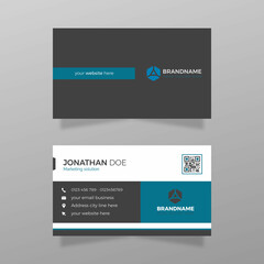Fototapeta premium Clean advertising design company business card
