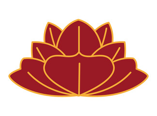 red flower decorative