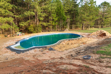 New Swimming pool under construction