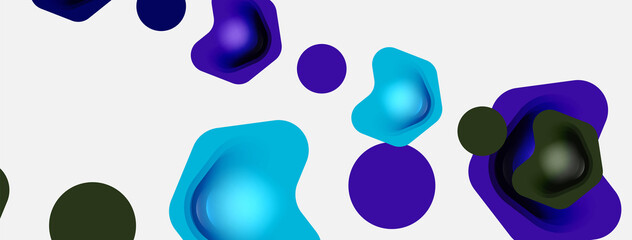 Color arrow shapes on white backdrop. Minimal geometric abstract background. Vector illustration for wallpaper banner background or landing page