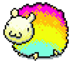 Fototapeta premium sheep pixel art