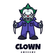 Illustration vector graphic of Clown, good for logo design