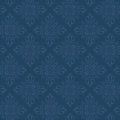 seamless pattern with elements. vector floral damask flower illustration pattern background.