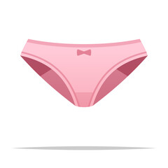 Women underwear panties vector isolated illustration - obrazy, fototapety, plakaty