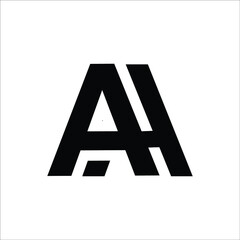 Initial A logo alphabet vector design template