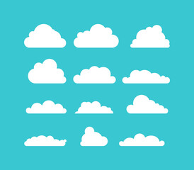 Illustration vector graphic of cloud. fit for template design