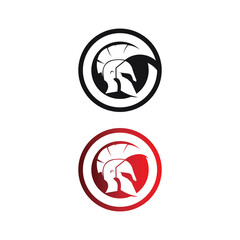 Spartan helmet logo template