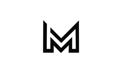 abstract M logo design