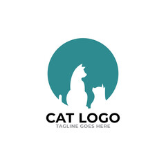 Cat logo and icon design vector.