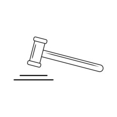 Gavel line icon