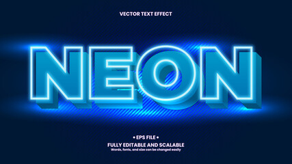 Neon 3D Text Effect